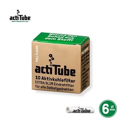 actiTube/アクティチューブ/TUNE/活性炭フィルター 10個/EXTRA SLIM