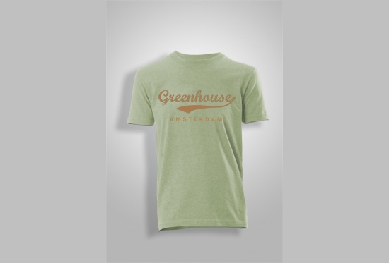Light Green Green House Retro T-Shirt