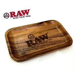 RAW Wooden Rolling Tray Small - ロウ ウッド ローリングトレイ（275mm×170mm）