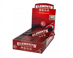 ELEMENTS RED SLOW BURN HEMP PAPERS ȥ󥰥ڡѡ å إ 1-1/4