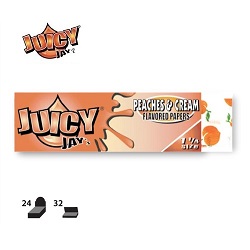 JUICY JAY'S PEACHES & CREAM 1 1/4 - 塼 ԡ&꡼ / ե졼Сڡѡ դ