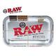 RAW Metal Rolling Tray Silver Small - ¥í¥¦ ¥á¥¿¥ë¥í¡¼¥ê¥ó¥°¥È¥ì¥¤ ¥·¥ë¥Ð¡¼¡Ê¥¹¥â¡¼¥ë¡Ë275mm¡ß175mm